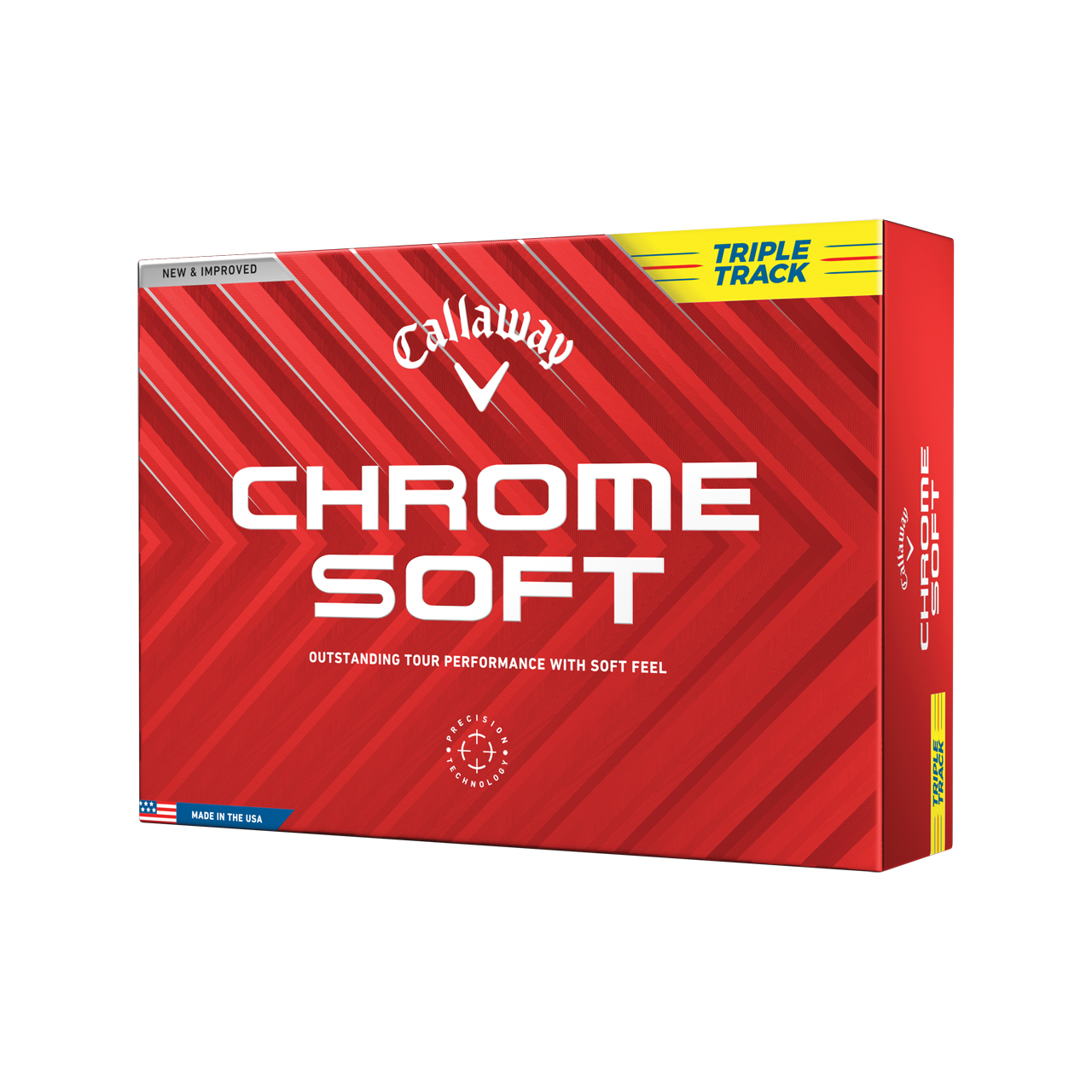Chrome Soft, Bälle 3-Pack - yellow_triple_track