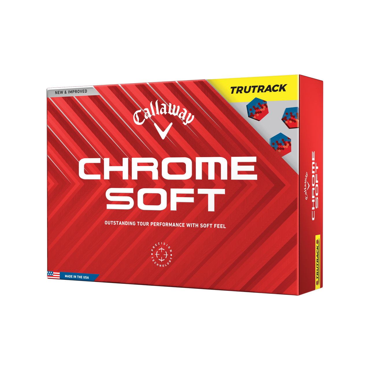 Chrome Soft, Bälle 3-Pack - yellow_tru_track
