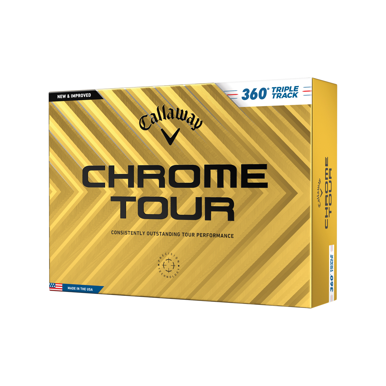 Chrome Tour, Bälle 3-Pack - white_360_triple_track