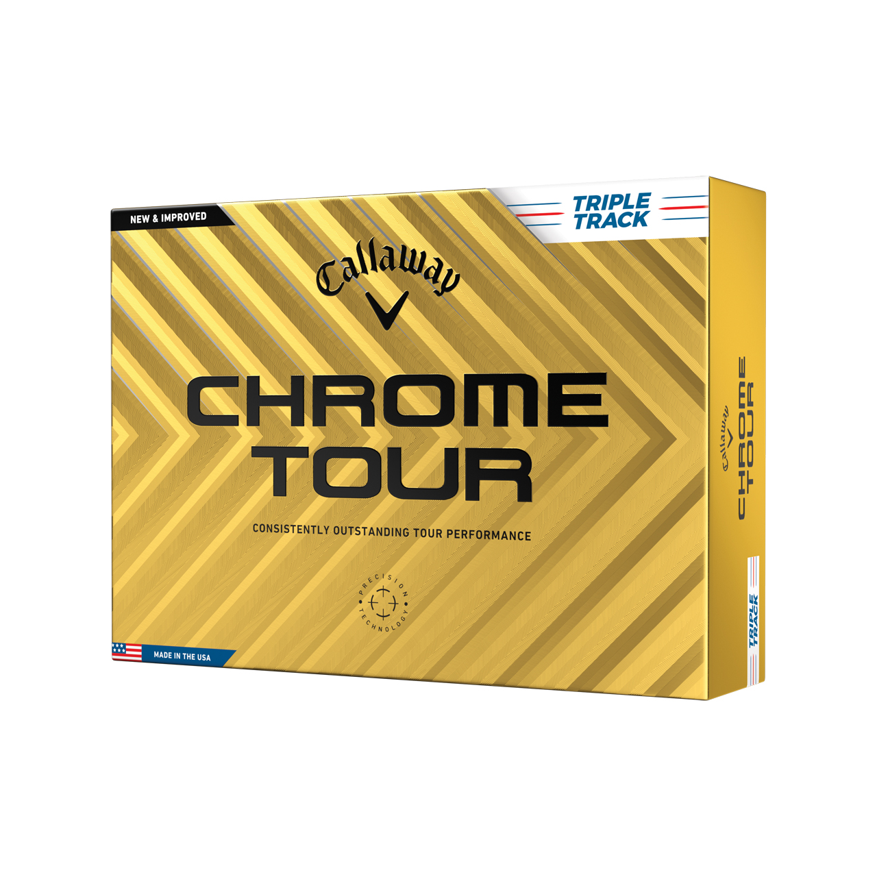 Chrome Tour, Bälle 3-Pack - white_triple_track