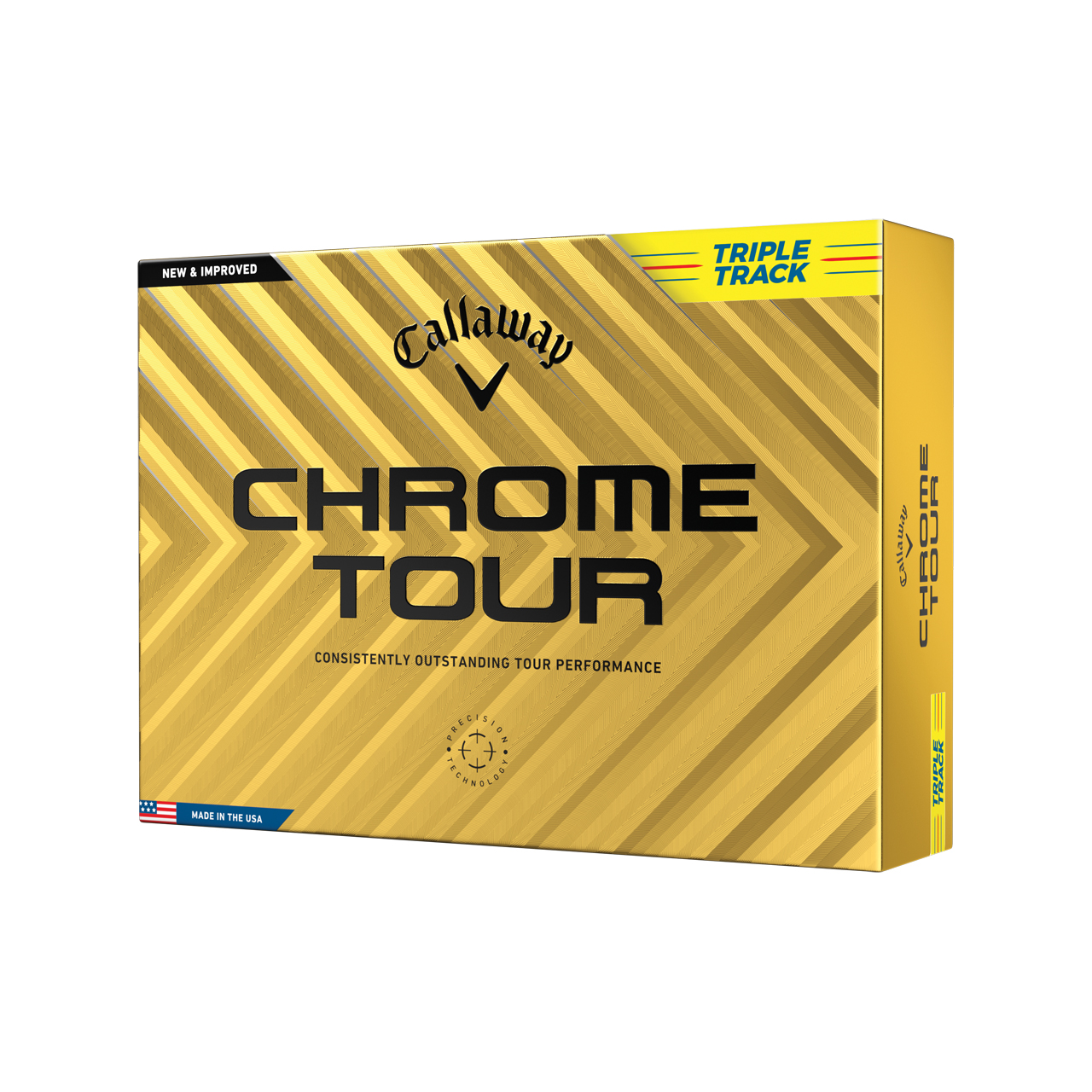 Chrome Tour, Bälle 3-Pack - yellow_triple_track