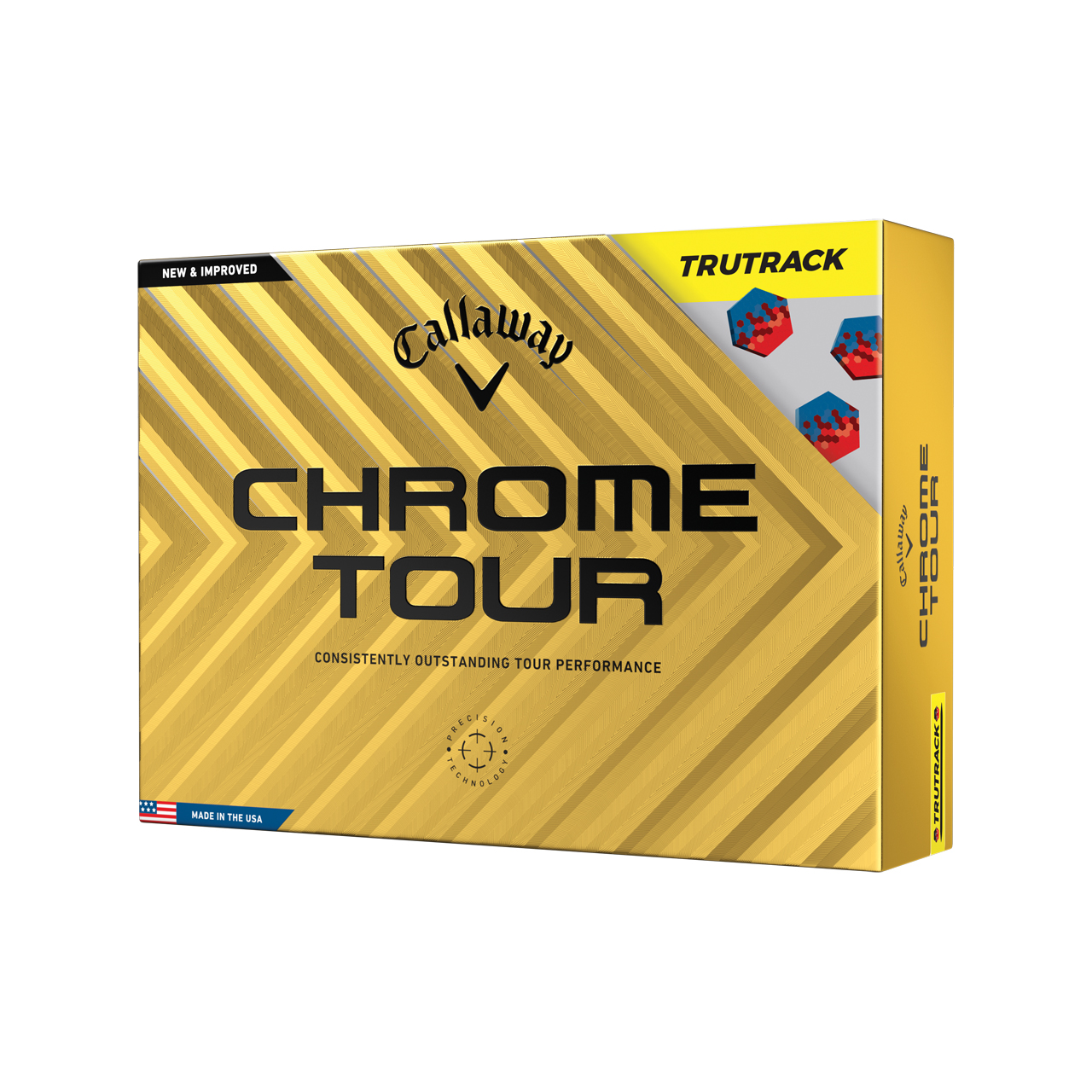 Chrome Tour, Bälle 3-Pack - yellow_tru_track