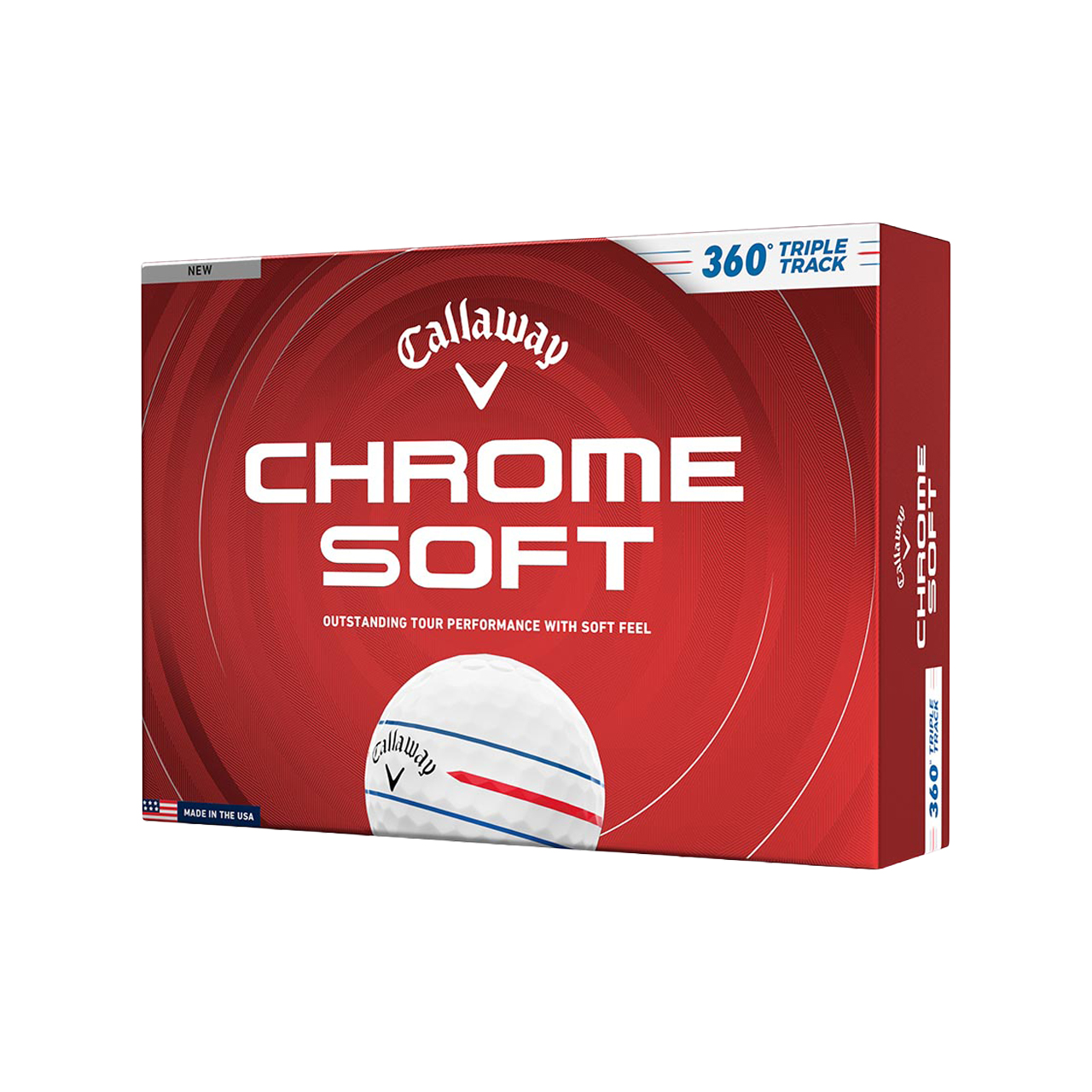 Chrome Soft, Bälle 3-Pack - 360_tt_white