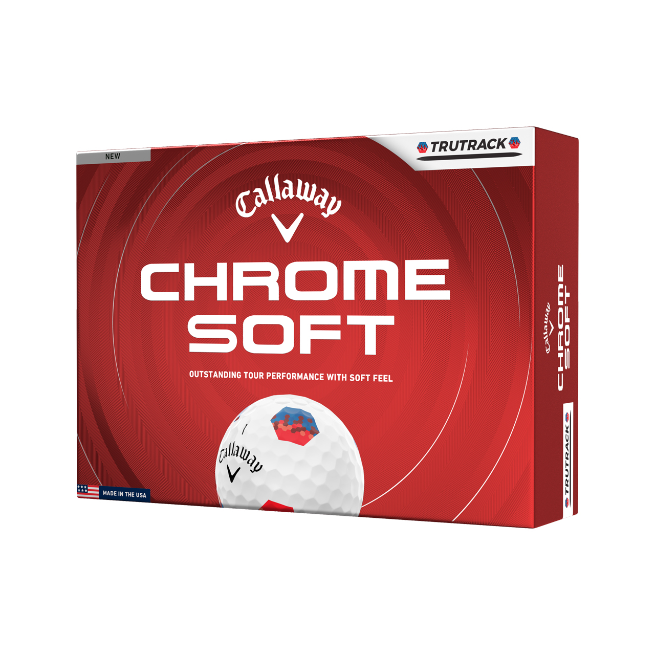 Chrome Soft, Bälle 3-Pack - bl_rd_trutrk