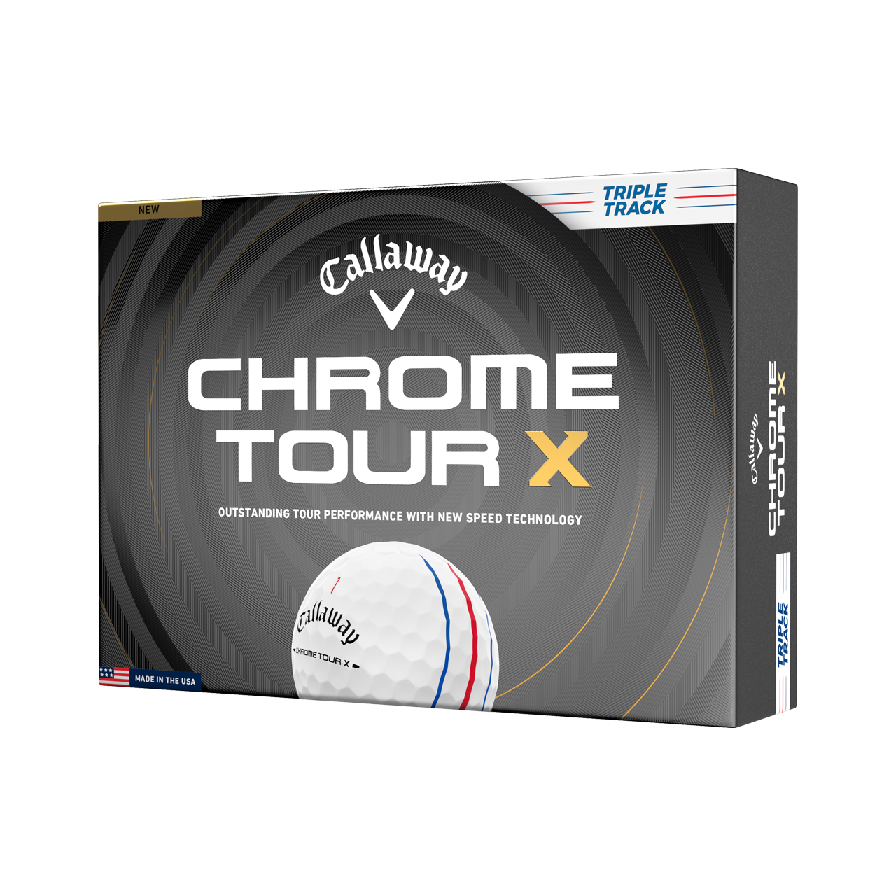Chrome Tour X, Bälle 3-Pack - tt_white
