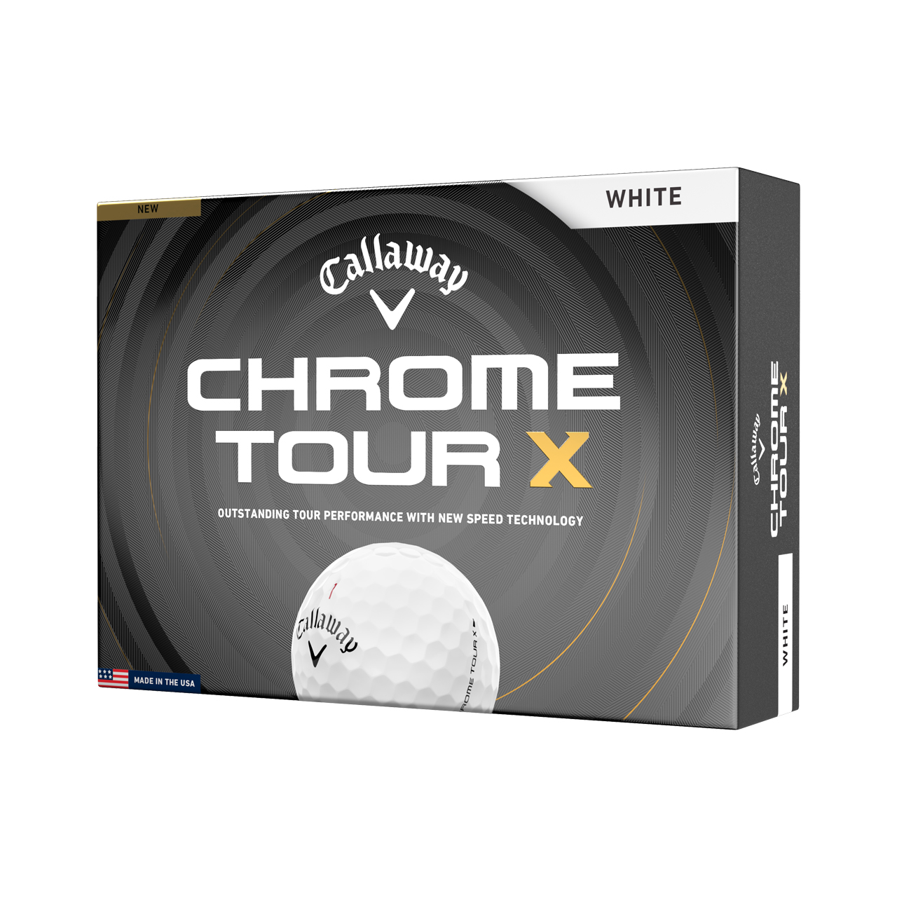 Chrome Tour X, Bälle 3-Pack - white