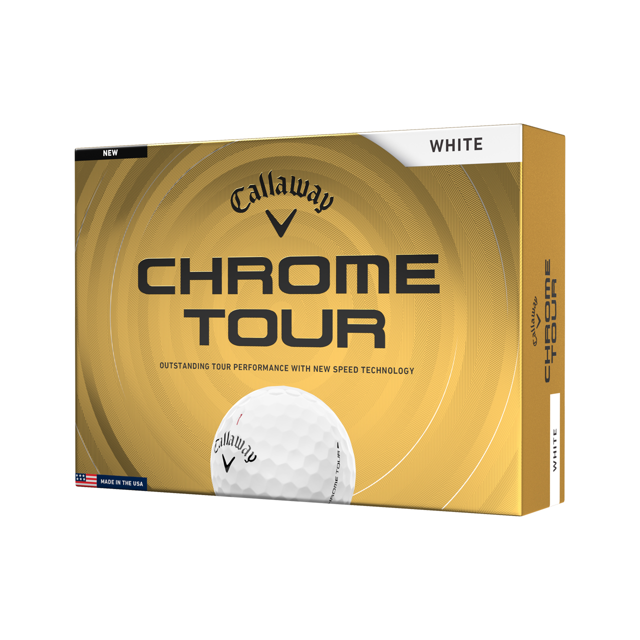 Chrome Tour, Bälle 3-Pack - white