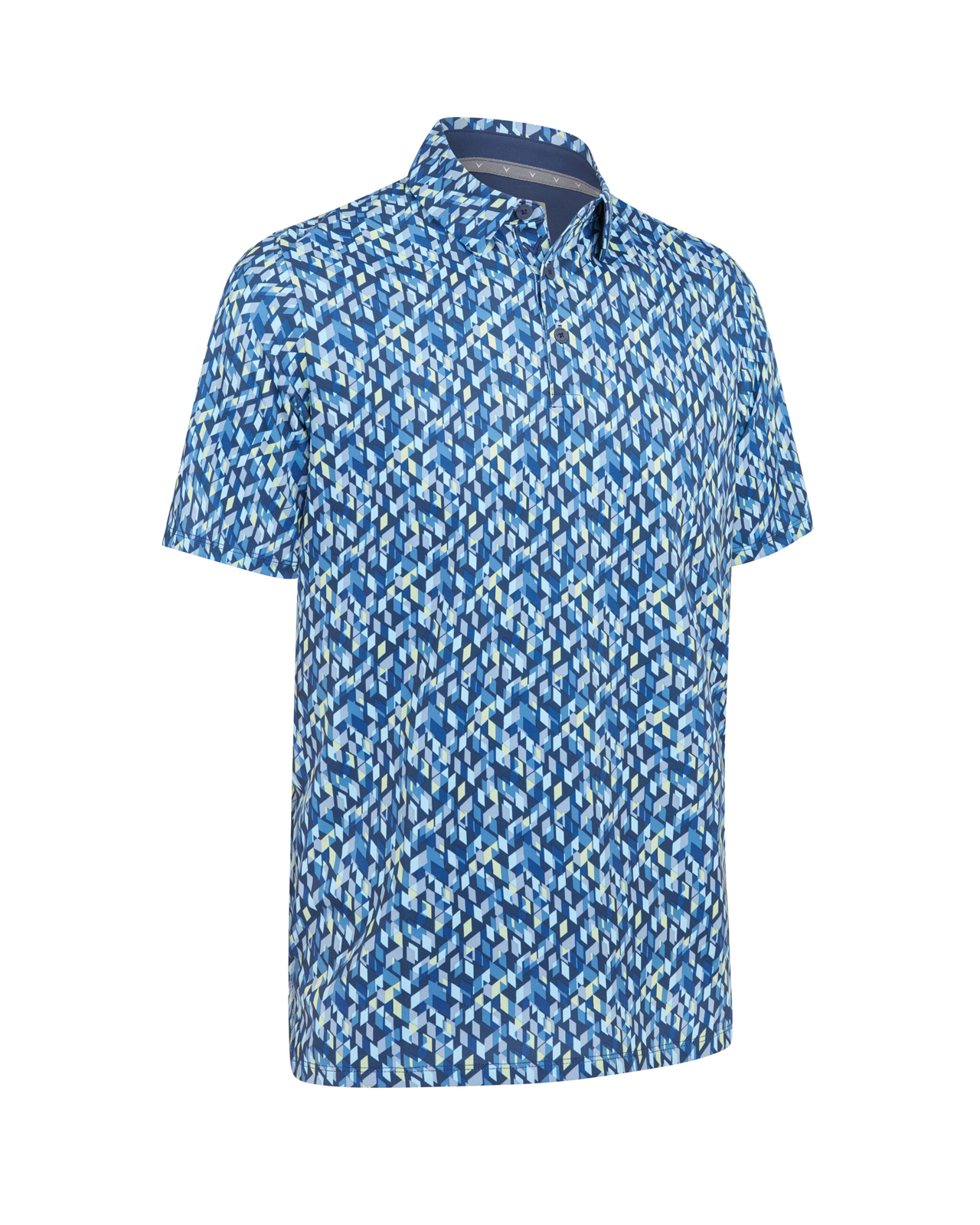 Kaleidoscope Chev, Polo, Herren - peacoat