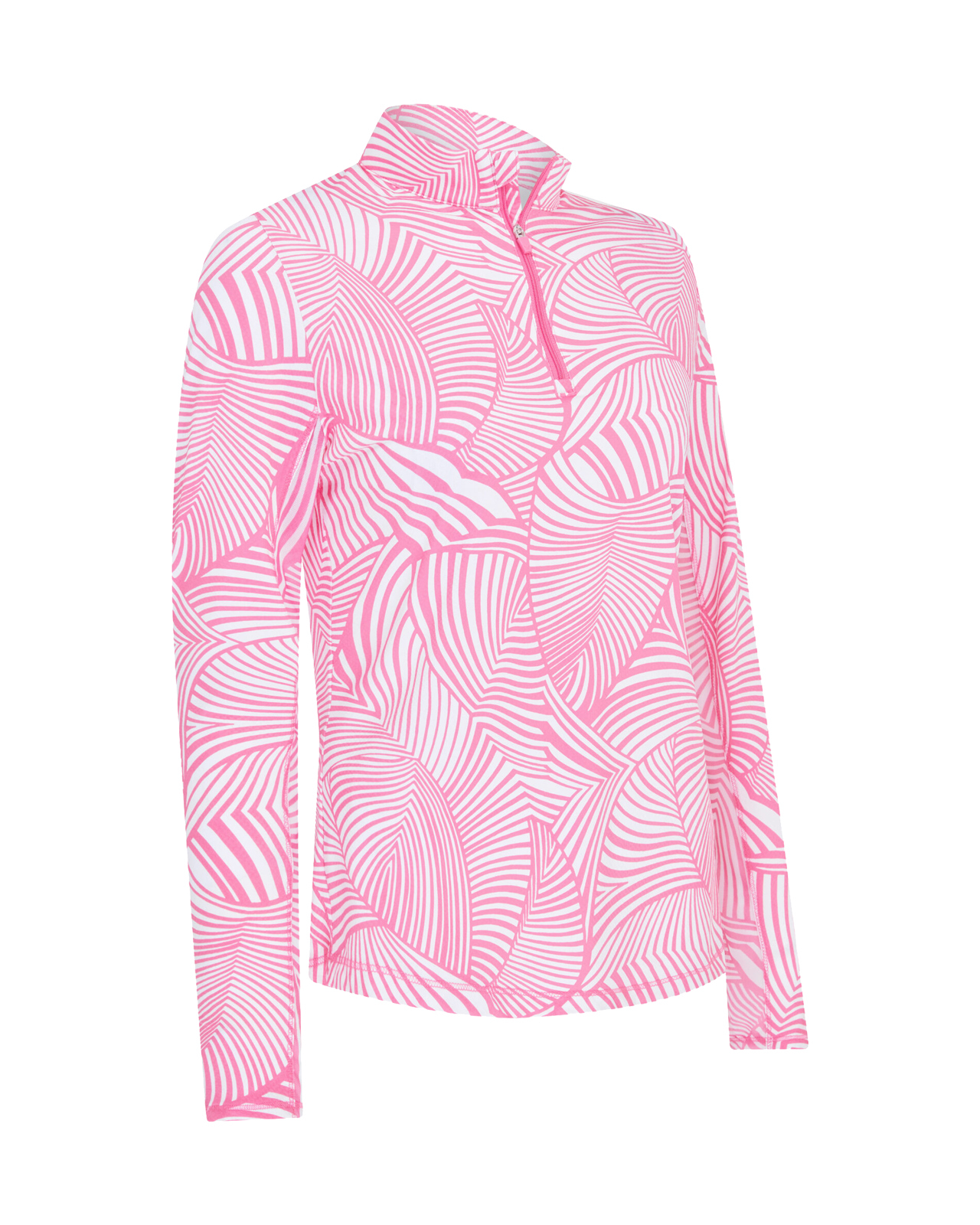 Stencil Floral Sun Protection, Pullover, Damen - cheeky_pink