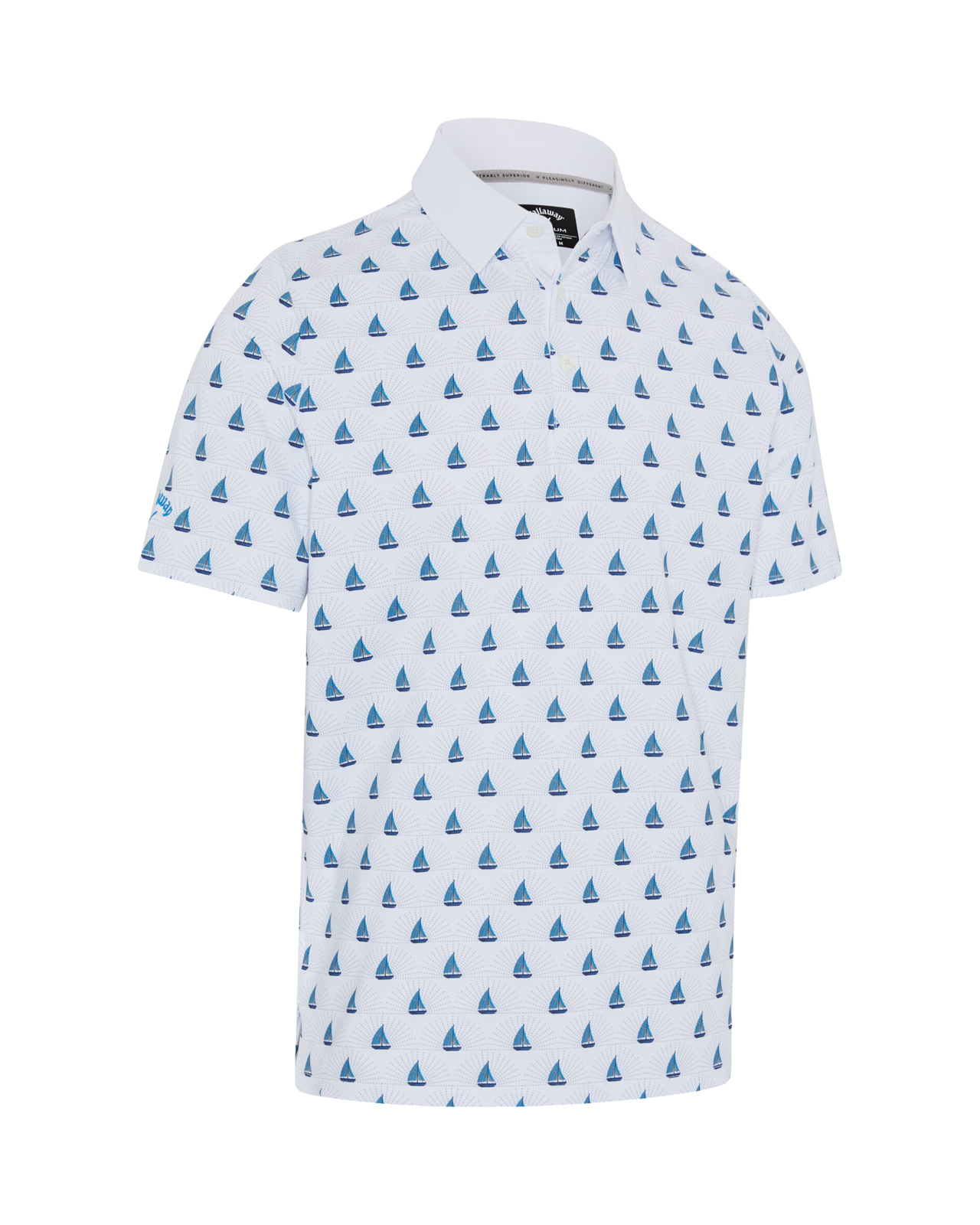 Sailboat Sunset, Polo, Herren - bright_white