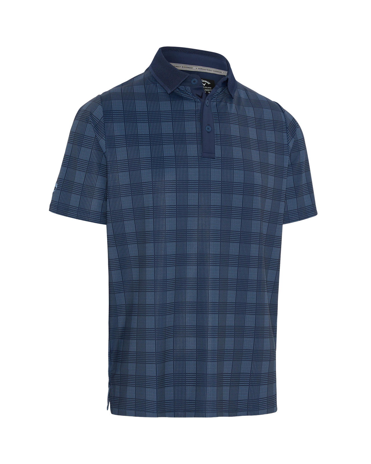 Chev Plaid, Polo, Herren - peacoat