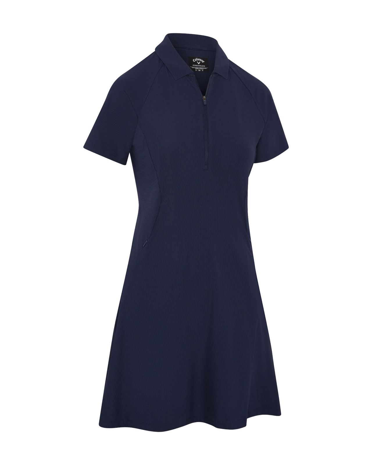 Ribbed, Kleid, Damen - peacoat