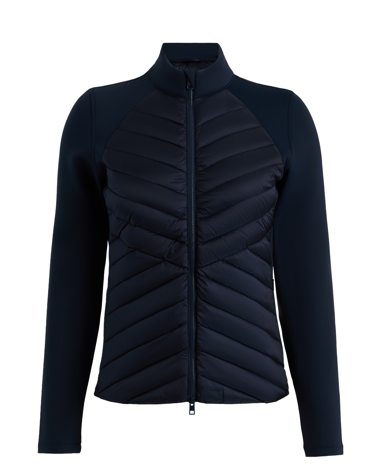 V-Down Quilted Hybrid, Jacke, Damen - twilight