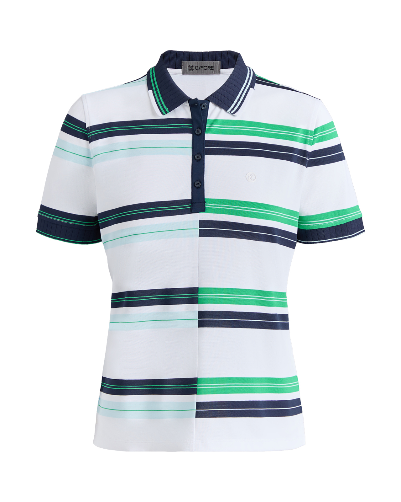 Stripe Tech, Polo, Damen - snow