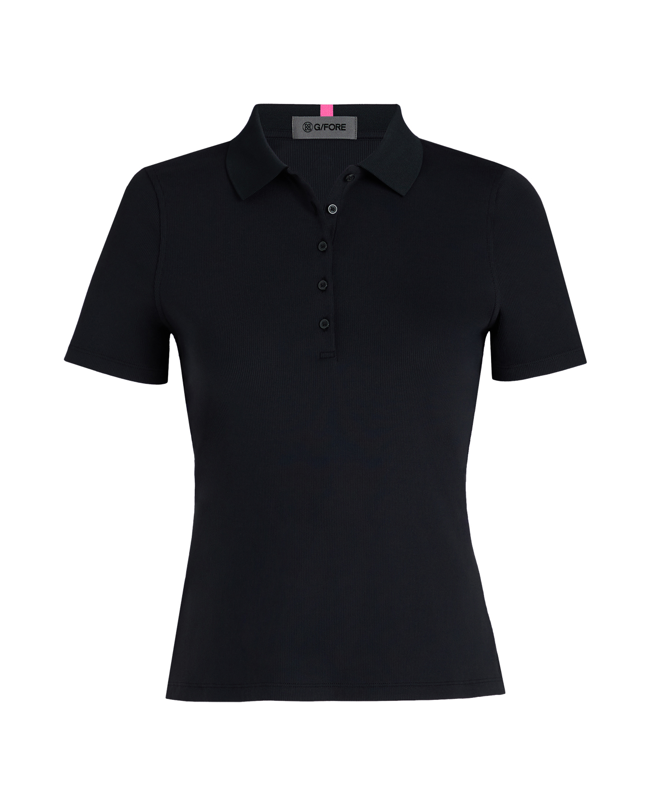 Tech Nylon Rib, Polo, Damen - onyx
