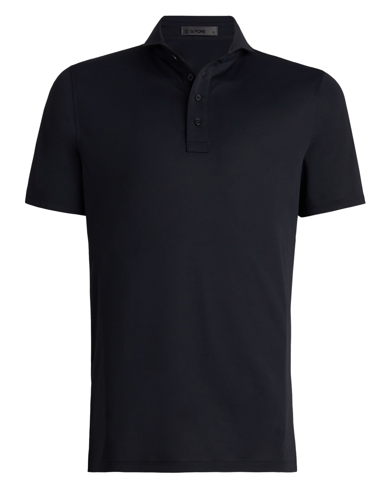 Rib Gusset, Polo, Herren - onyx