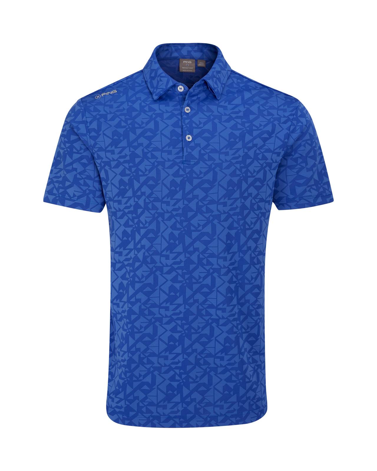 Geo-Camo, Polo, Herren - ultra_blue