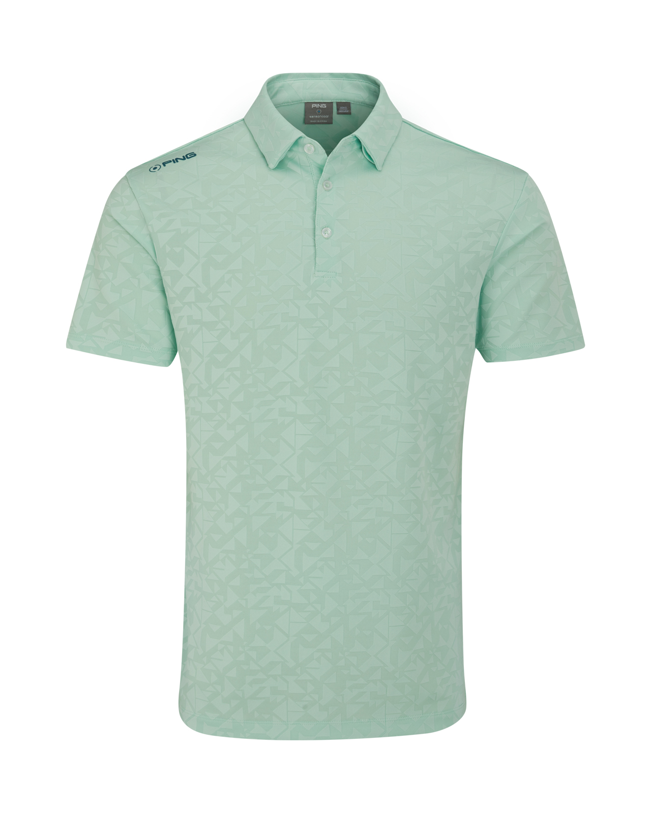 Geo-Camo, Polo, Herren - misty_green
