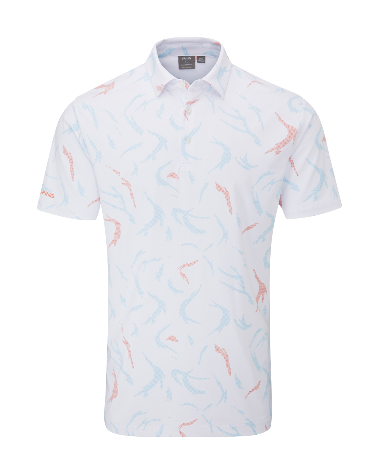 Ephron, Polo, Herren - white_wild_salmon_multi