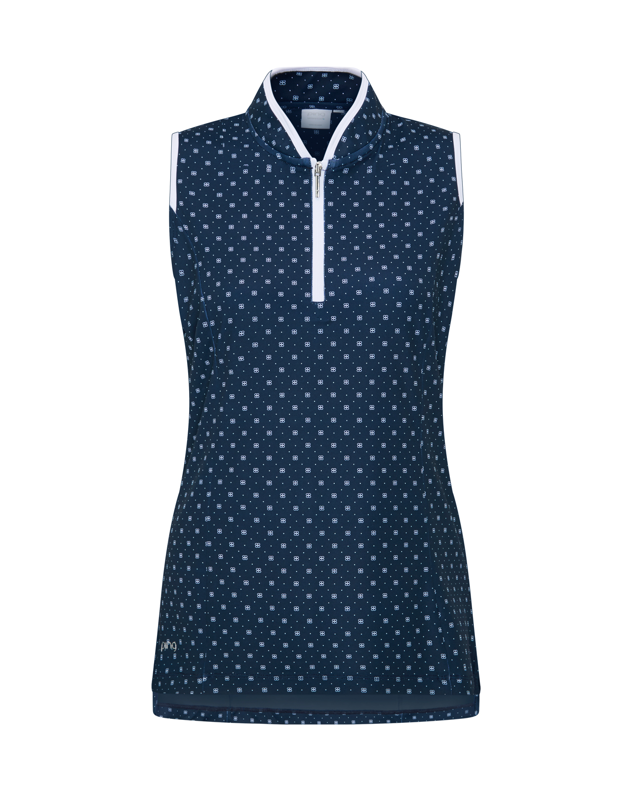 Penola, Ärmelloses Polo, Damen - micro_monogram