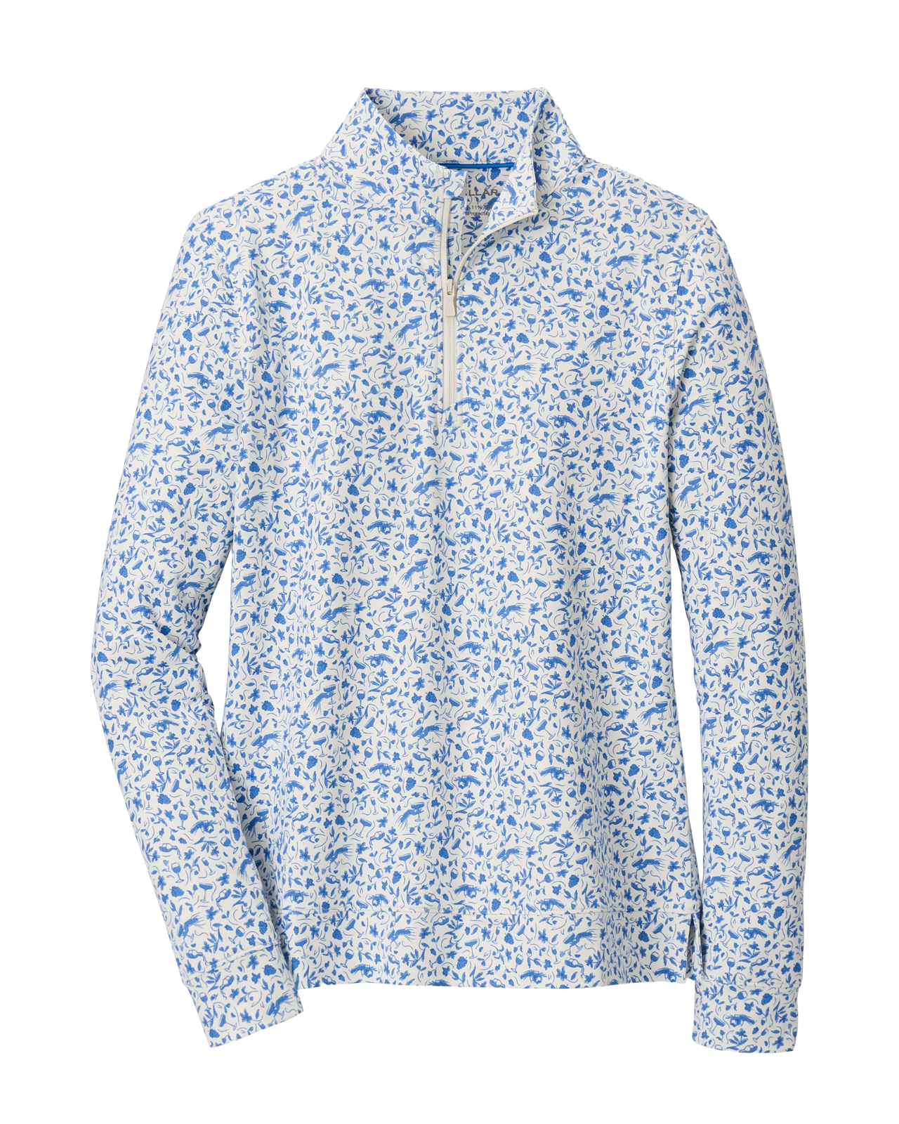 Vino Flora, Pullover, Damen - blue_starling