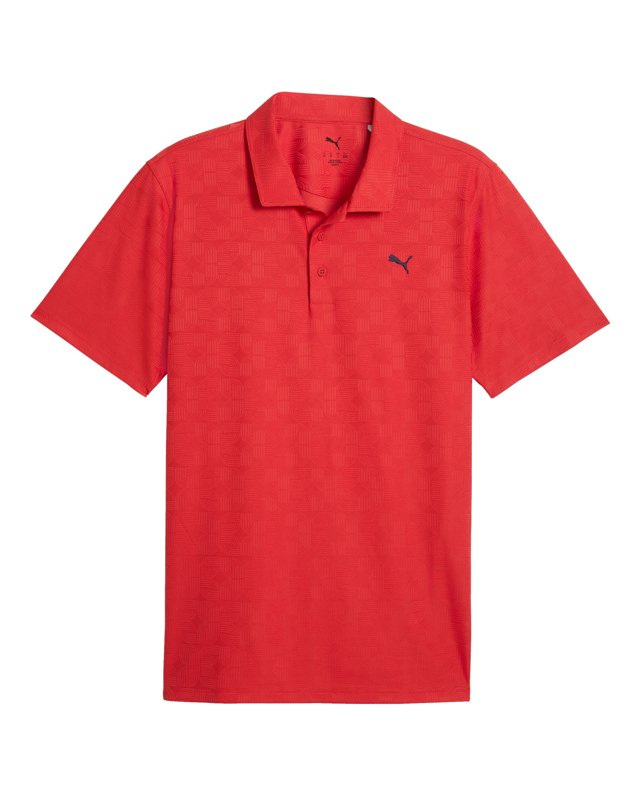 Deco Jacquard, Polo, Herren - candy_apple