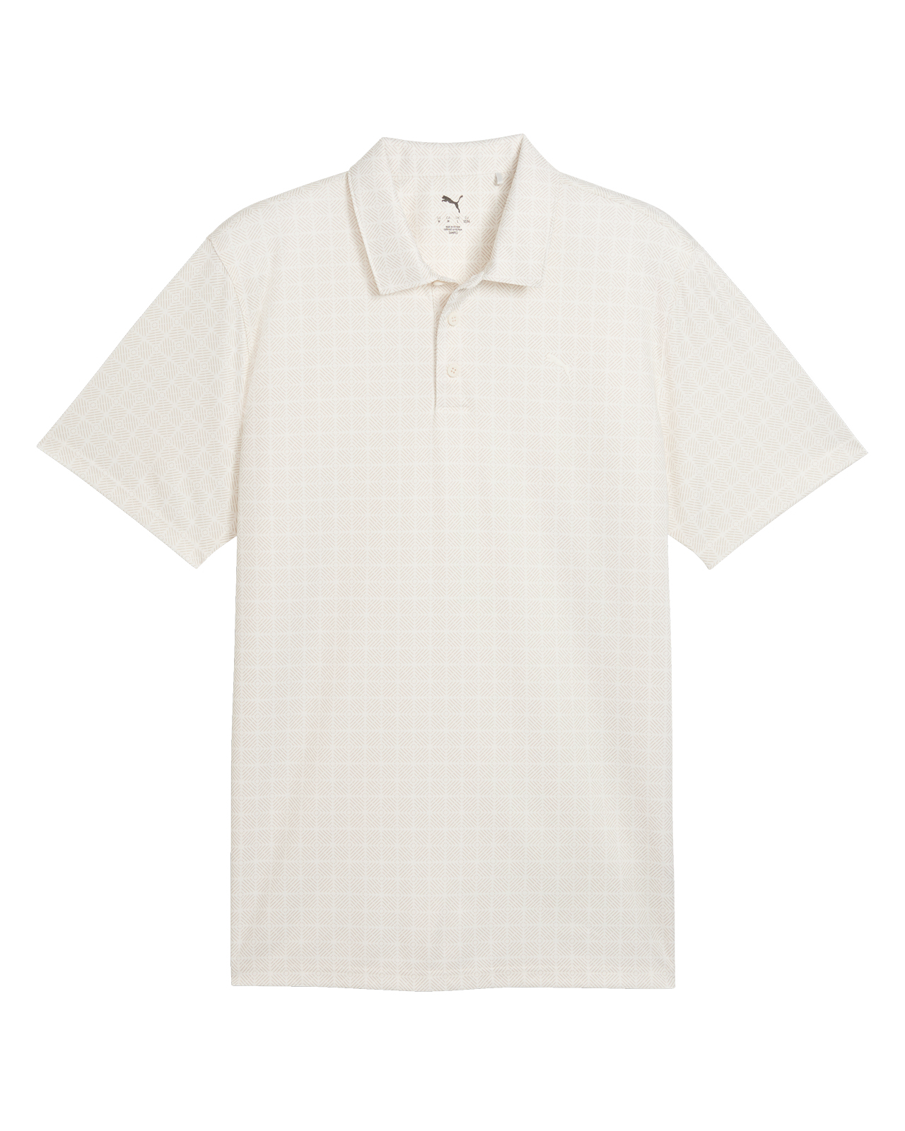 Pure 2.0 Geo Diamond, Polo, Herren - warm_white_ice_coffee