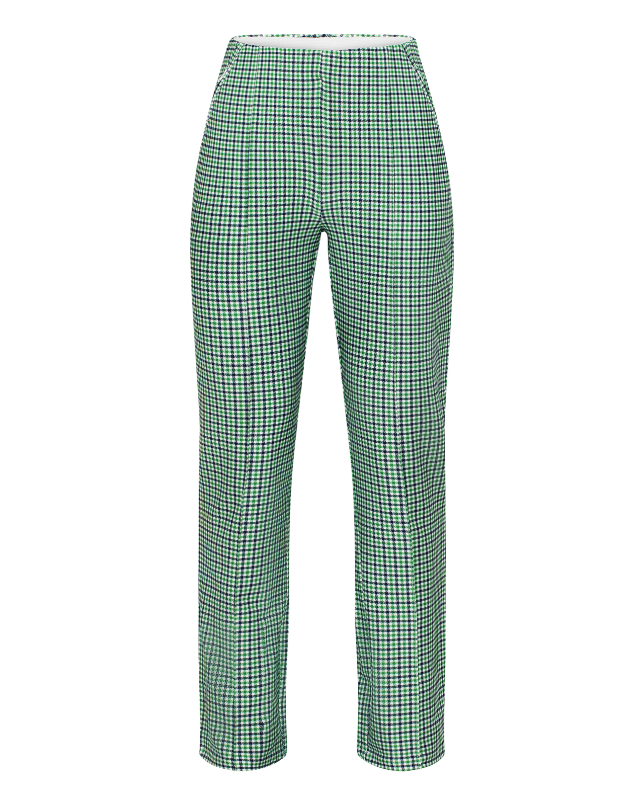Clubhouse Highwater Slacks, Hose, Damen - minicheck_green