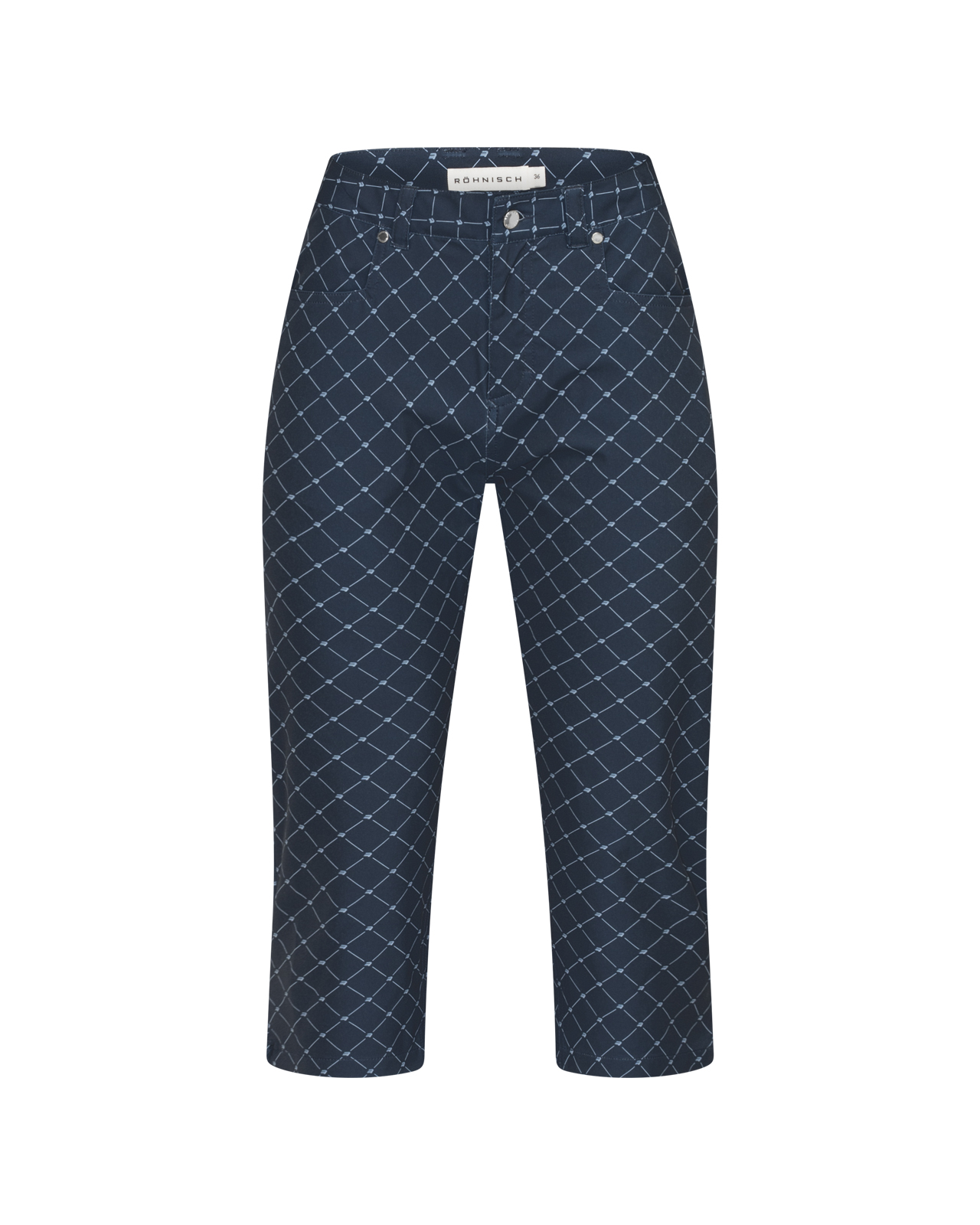 Chie, Capri, Damen - micro_r_check_navy