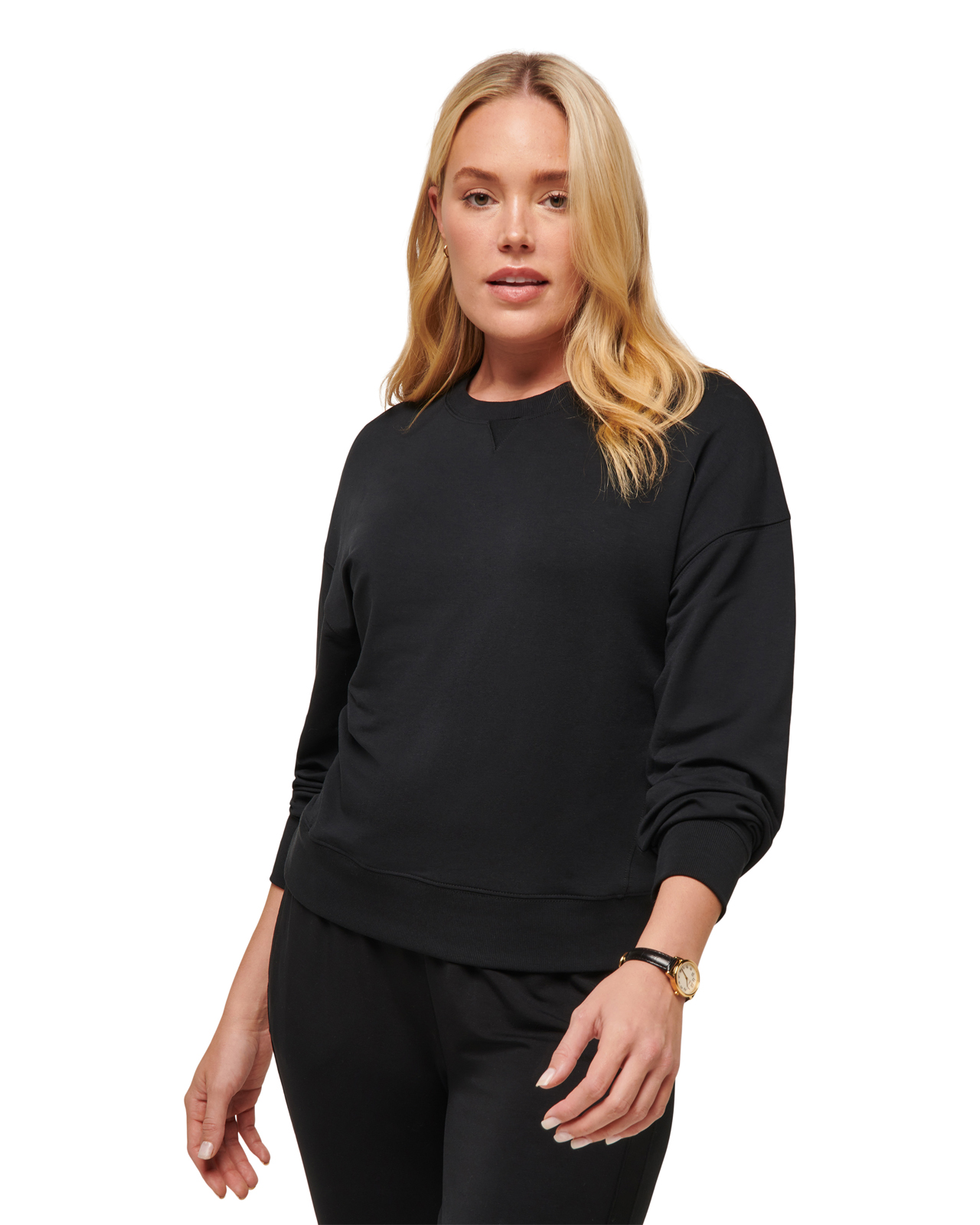 Cloud Terry, Pullover, Damen - black