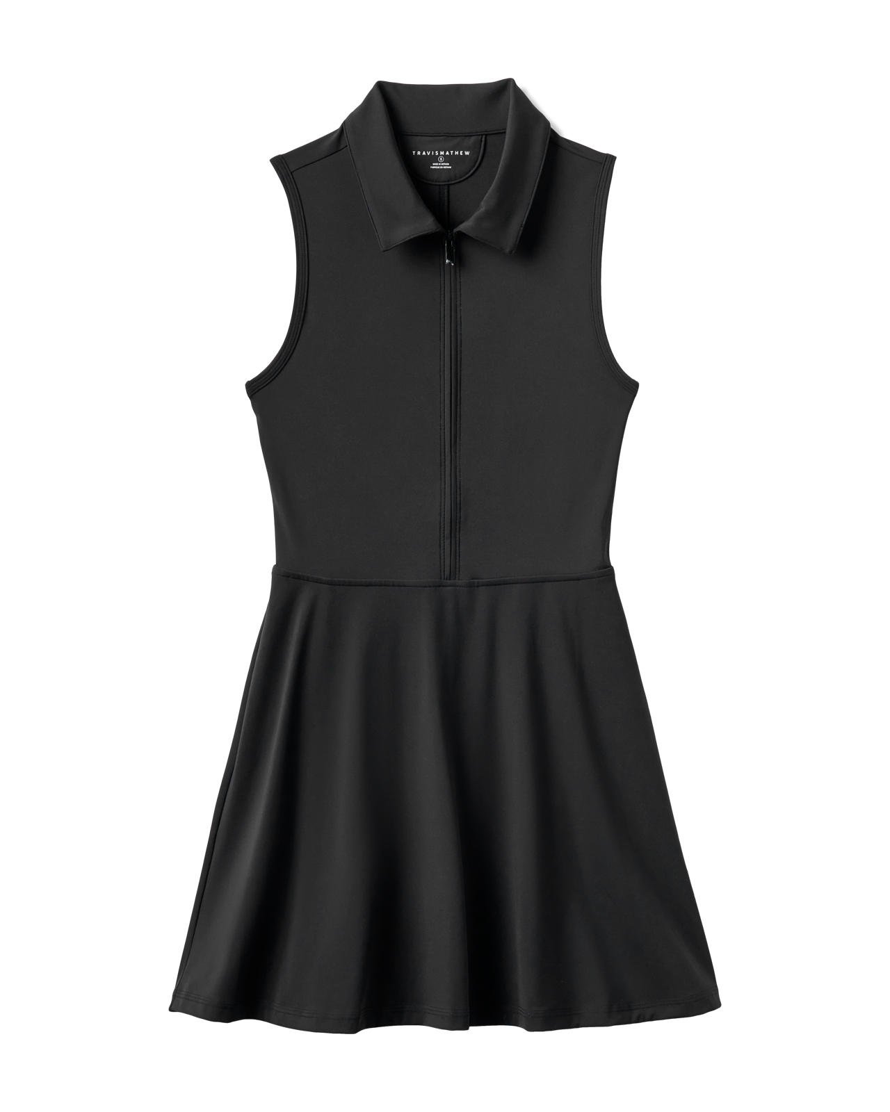 Moveknit Zip, Ärmelloses Kleid, Damen - black