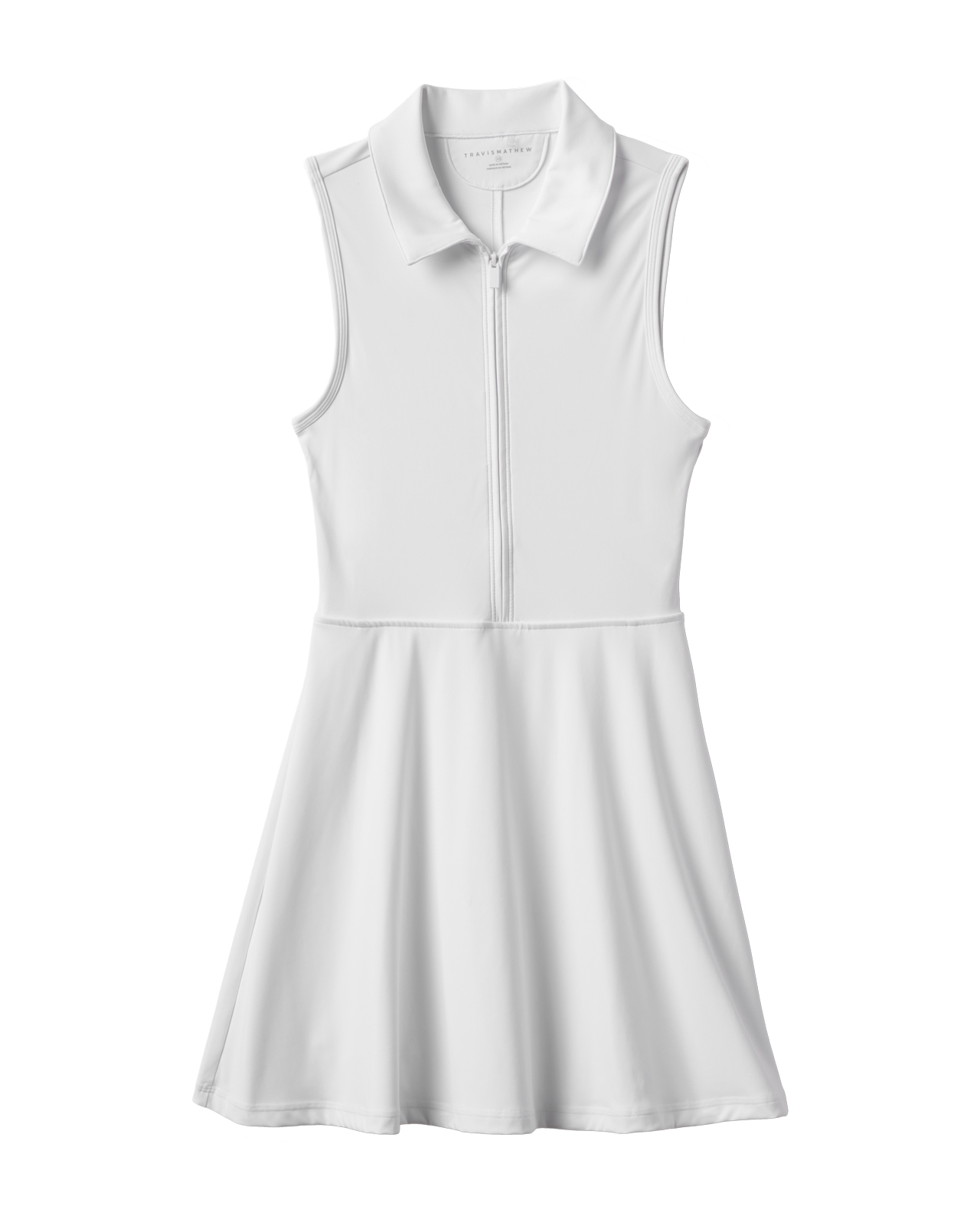 Moveknit Zip, Ärmelloses Kleid, Damen - white